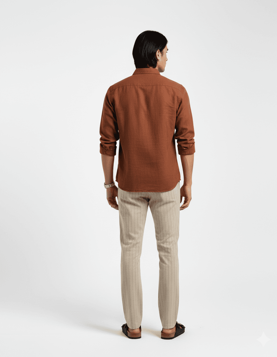 Earthy Workday Ease - Back View
